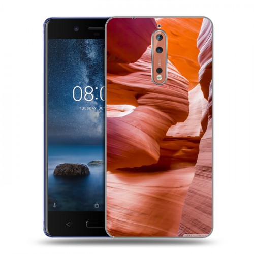 Дизайнерский пластиковый чехол для Nokia 8 Каньоны