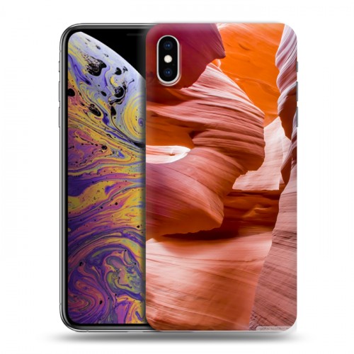 Дизайнерский силиконовый чехол для Iphone Xs Max Каньоны