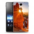 Дизайнерский пластиковый чехол для Sony Xperia TX Каньоны