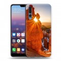 Дизайнерский силиконовый с усиленными углами чехол для Huawei P20 Pro Каньоны