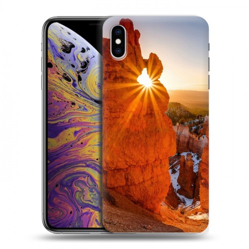 Дизайнерский силиконовый чехол для Iphone Xs Max Каньоны