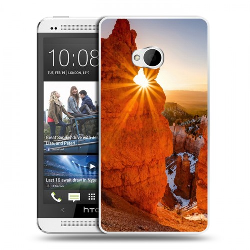 Дизайнерский пластиковый чехол для HTC One (M7) Dual SIM Каньоны
