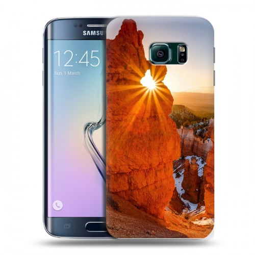 Дизайнерский пластиковый чехол для Samsung Galaxy S6 Edge Каньоны