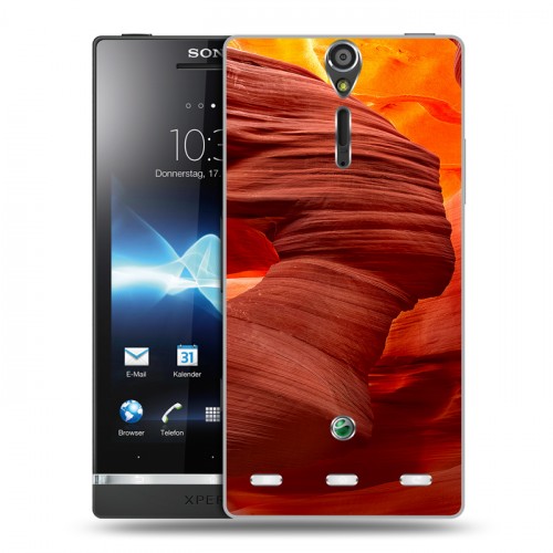 Дизайнерский пластиковый чехол для Sony Xperia S Каньоны