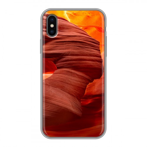 Дизайнерский силиконовый чехол для Iphone x10 Каньоны