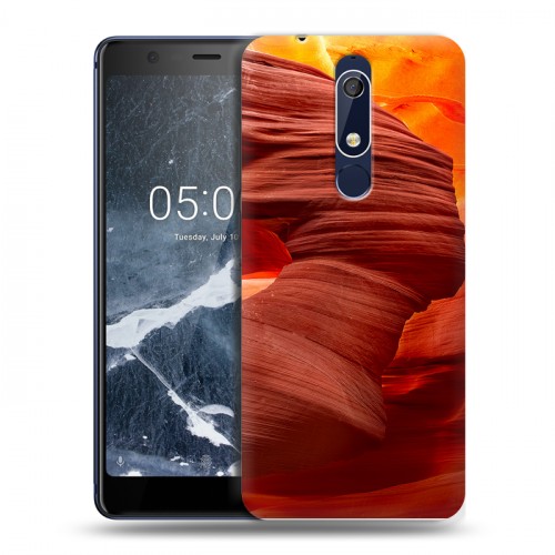 Дизайнерский пластиковый чехол для Nokia 5.1 Каньоны