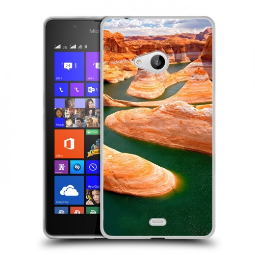 Дизайнерский пластиковый чехол для Microsoft Lumia 540 Каньоны