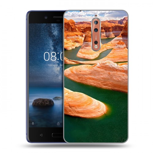 Дизайнерский пластиковый чехол для Nokia 8 Каньоны