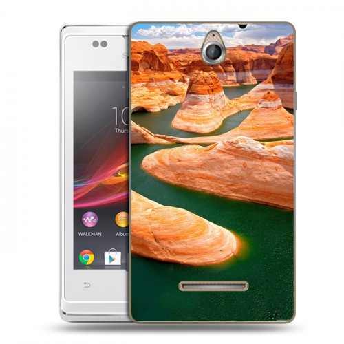 Дизайнерский пластиковый чехол для Sony Xperia E Каньоны