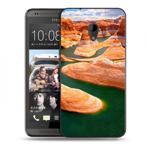 Дизайнерский пластиковый чехол для HTC Desire 700 Каньоны