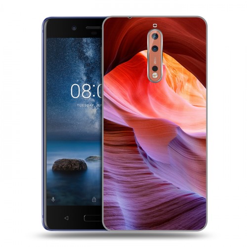 Дизайнерский пластиковый чехол для Nokia 8 Каньоны