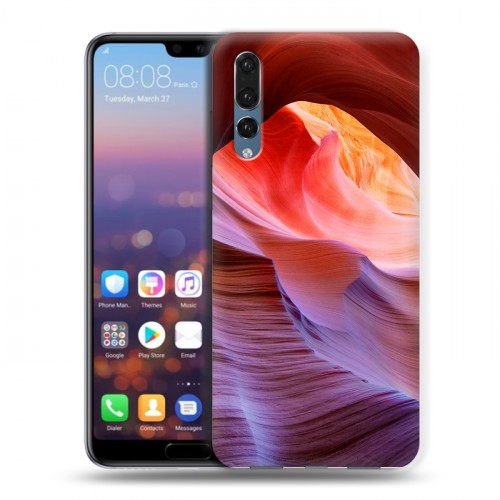 Дизайнерский силиконовый с усиленными углами чехол для Huawei P20 Pro Каньоны