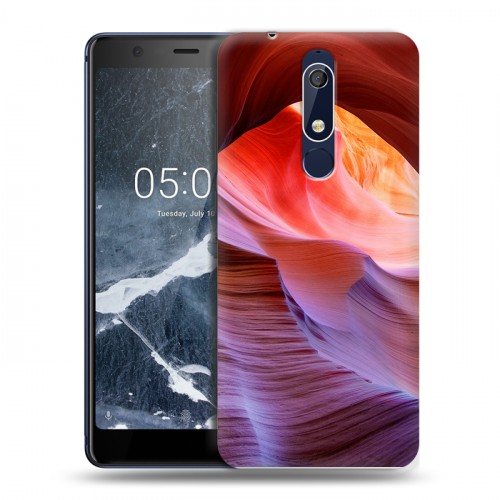 Дизайнерский пластиковый чехол для Nokia 5.1 Каньоны