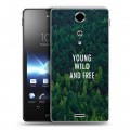 Дизайнерский пластиковый чехол для Sony Xperia TX Лес