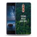 Дизайнерский пластиковый чехол для Nokia 8 Лес