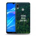 Дизайнерский пластиковый чехол для Huawei Y6 (2019) Лес