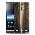 Дизайнерский пластиковый чехол для Sony Xperia S Лес