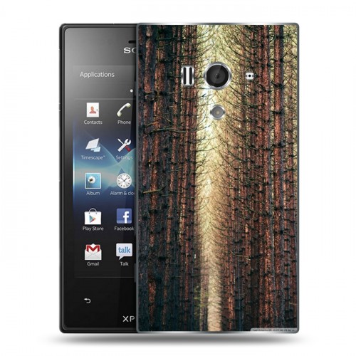 Дизайнерский пластиковый чехол для Sony Xperia acro S Лес