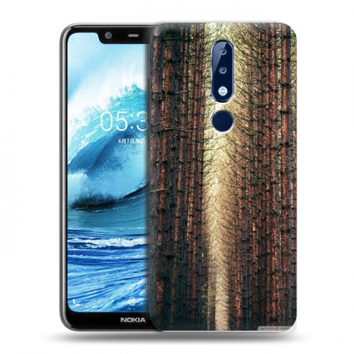 Дизайнерский силиконовый чехол для Nokia 5.1 Plus Лес