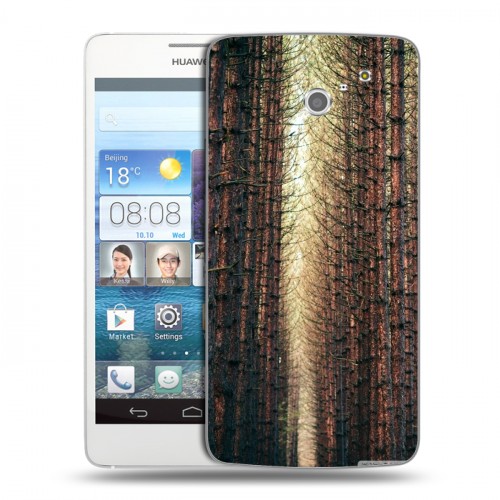 Дизайнерский пластиковый чехол для Huawei Ascend D2 Лес