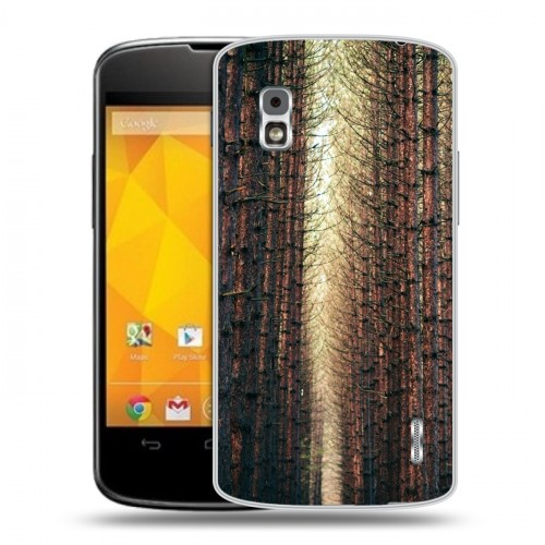 Дизайнерский пластиковый чехол для LG Google Nexus 4 Лес