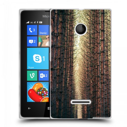 Дизайнерский пластиковый чехол для Microsoft Lumia 435 Лес