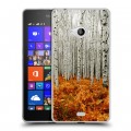 Дизайнерский пластиковый чехол для Microsoft Lumia 540 Лес