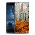 Дизайнерский пластиковый чехол для Nokia 8 Лес