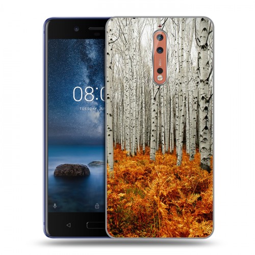 Дизайнерский пластиковый чехол для Nokia 8 Лес