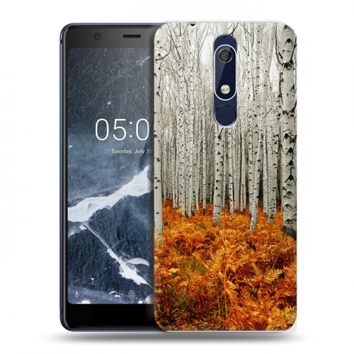 Дизайнерский пластиковый чехол для Nokia 5.1 Лес