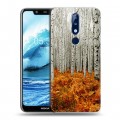 Дизайнерский пластиковый чехол для Nokia 5.1 Plus Лес