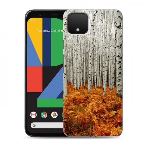 Дизайнерский пластиковый чехол для Google Pixel 4 Лес