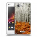 Дизайнерский пластиковый чехол для Sony Xperia L Лес