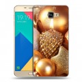 Дизайнерский пластиковый чехол для Samsung Galaxy A9 Новогодние шары