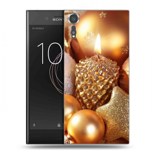 Дизайнерский пластиковый чехол для Sony Xperia XZs Новогодние шары