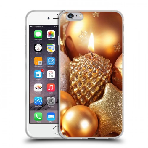 Дизайнерский силиконовый чехол для Iphone 6 Plus/6s Plus Новогодние шары
