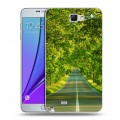 Дизайнерский пластиковый чехол для Samsung Galaxy Note 2 Лес