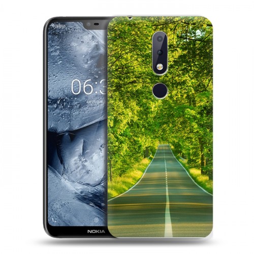 Дизайнерский пластиковый чехол для Nokia 6.1 Plus Лес