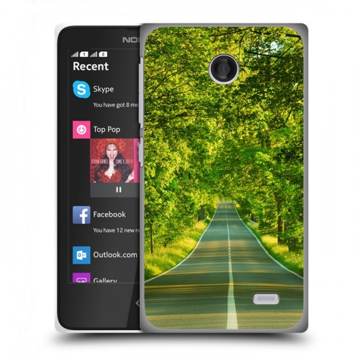 Дизайнерский пластиковый чехол для Nokia X Лес