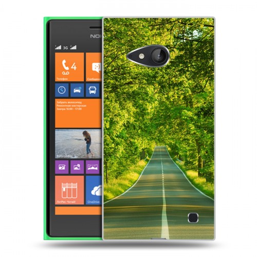 Дизайнерский пластиковый чехол для Nokia Lumia 730/735 Лес