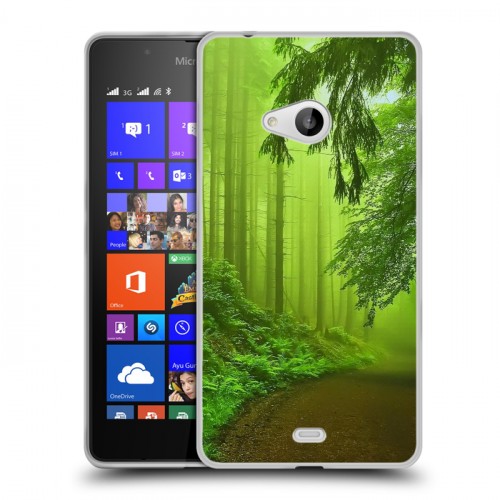 Дизайнерский пластиковый чехол для Microsoft Lumia 540 Лес