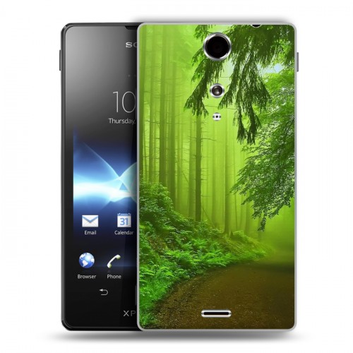 Дизайнерский пластиковый чехол для Sony Xperia TX Лес