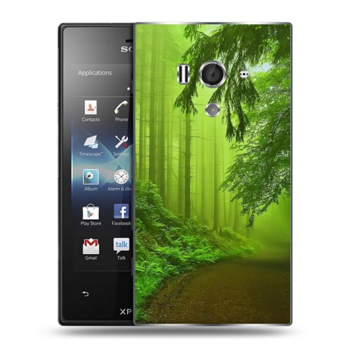 Дизайнерский пластиковый чехол для Sony Xperia acro S Лес