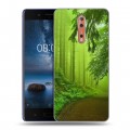 Дизайнерский пластиковый чехол для Nokia 8 Лес