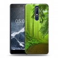 Дизайнерский пластиковый чехол для Nokia 5.1 Лес