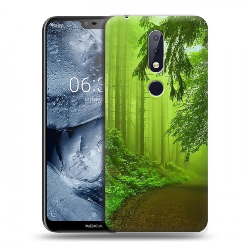 Дизайнерский силиконовый чехол для Nokia 6.1 Plus Лес