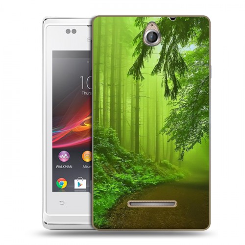 Дизайнерский пластиковый чехол для Sony Xperia E Лес