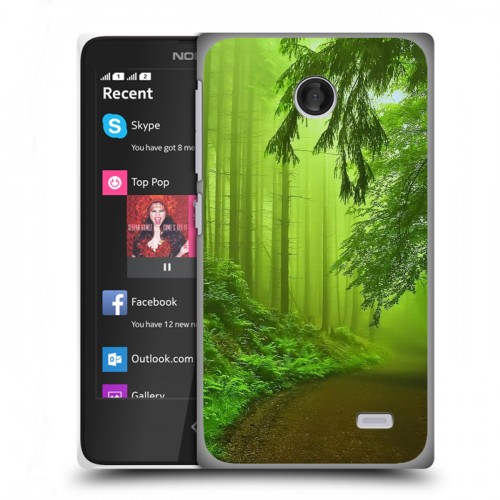 Дизайнерский пластиковый чехол для Nokia X Лес