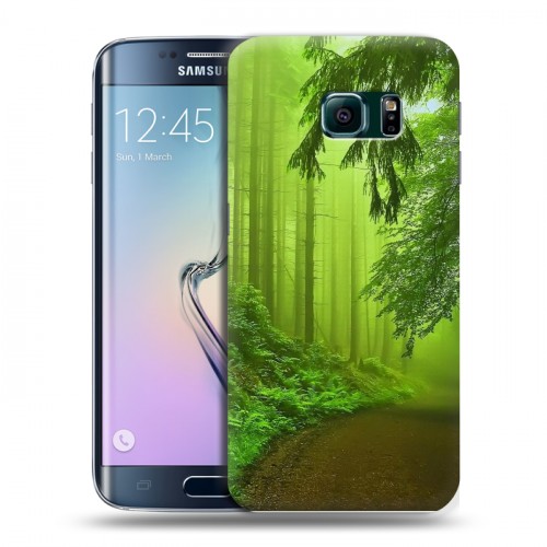 Дизайнерский пластиковый чехол для Samsung Galaxy S6 Edge Лес