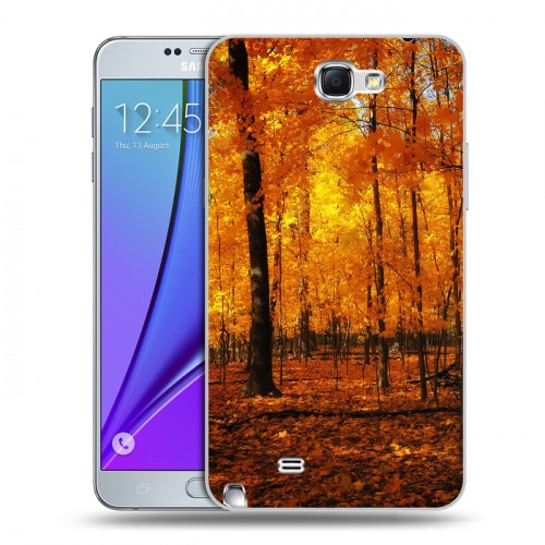 Дизайнерский пластиковый чехол для Samsung Galaxy Note 2 Лес